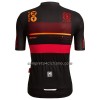 Completo Maglia + Pantaloncino con bretelle 2022 LA Vuelta Manica Corta Madrid Rosso Nero